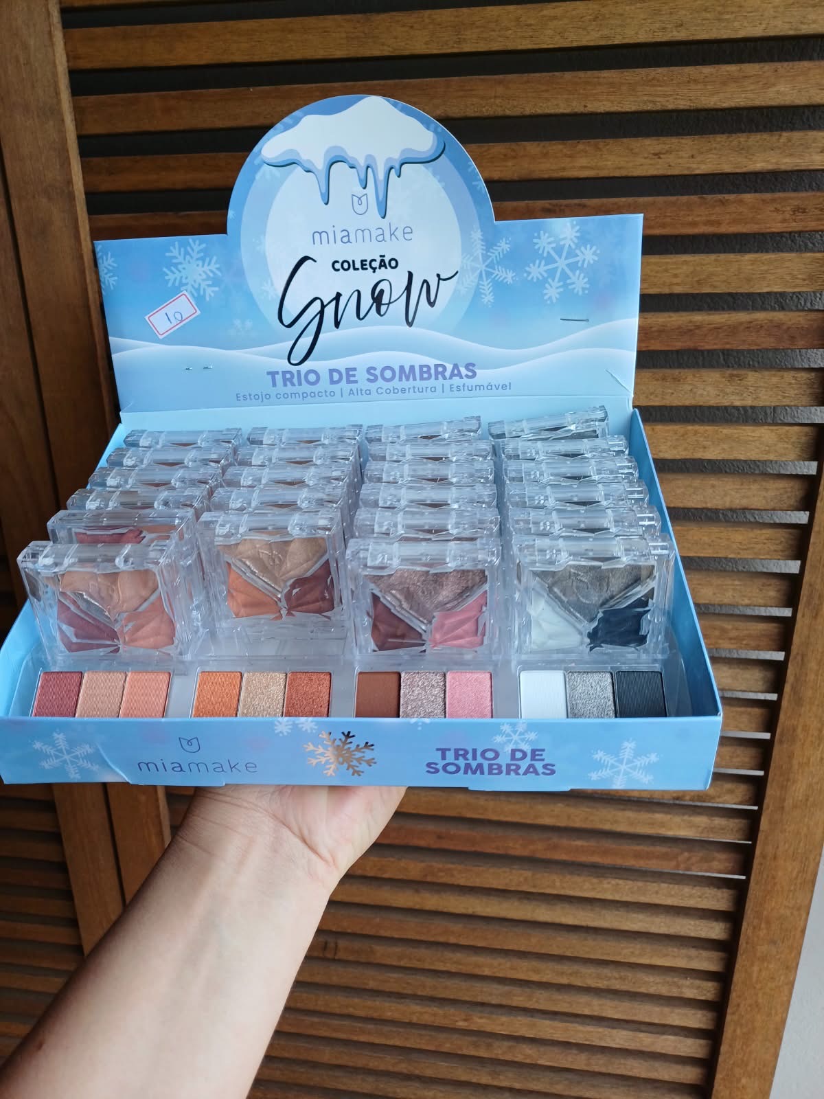 Trio de Sombras Mia Make - Linha Snow