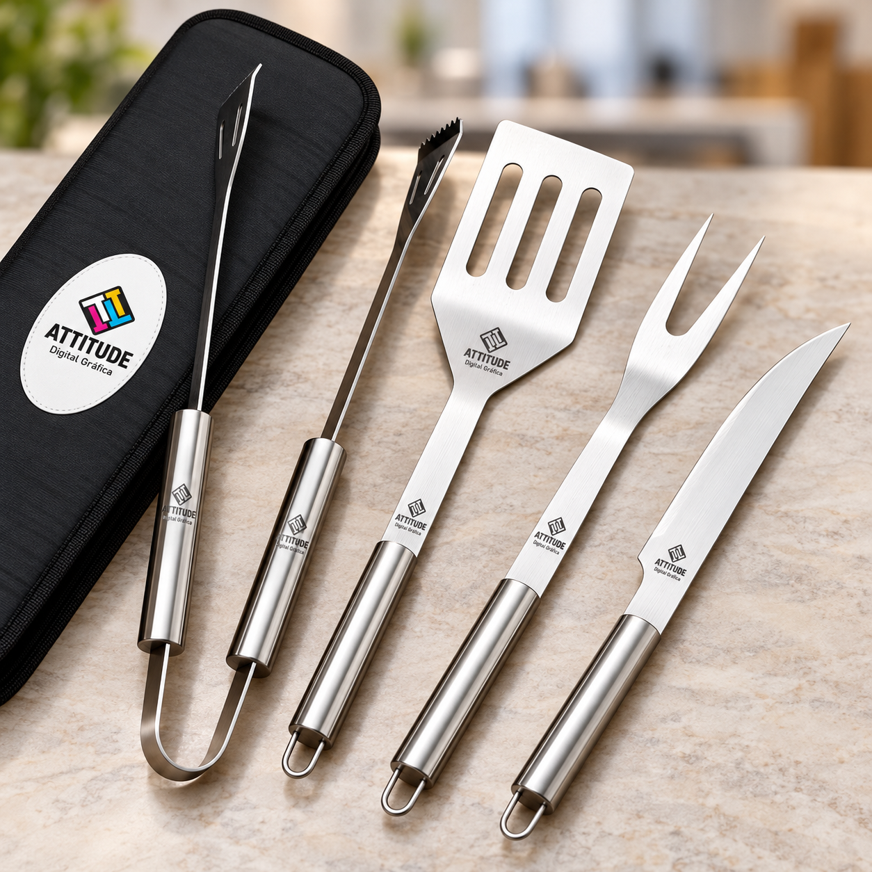 Kit Churrasco 4 peças