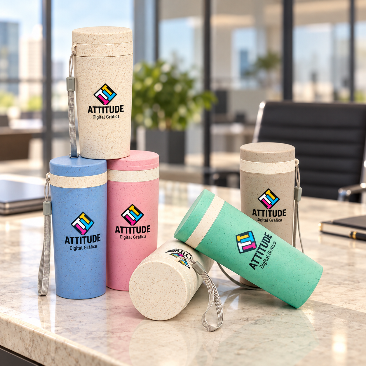 Copo Fibra de Bambu 350ml